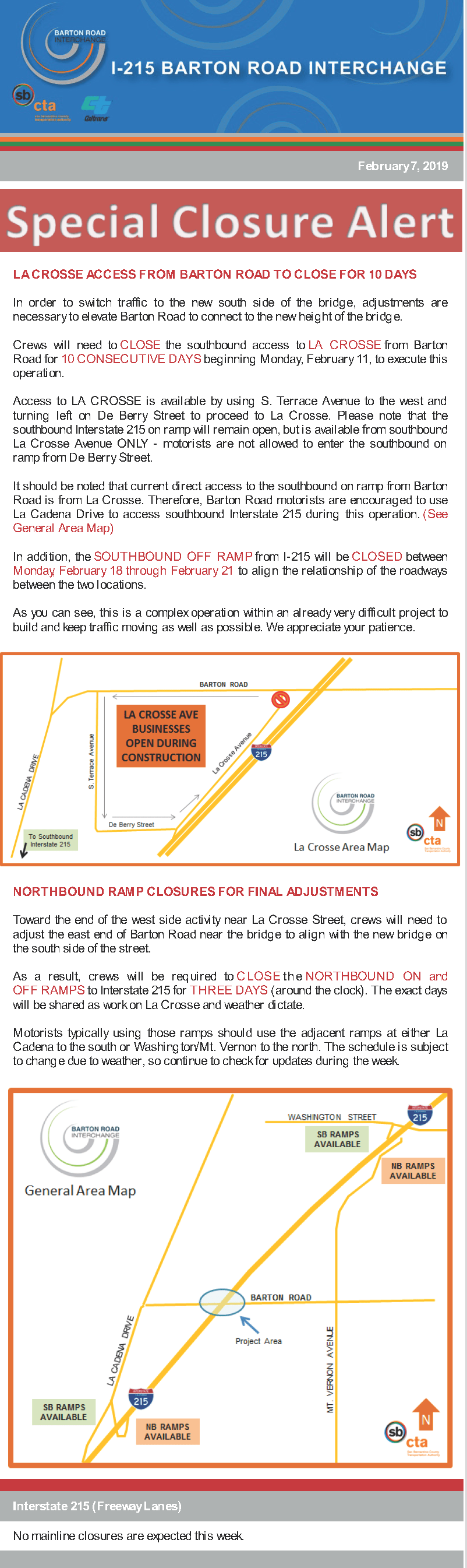 Barton Road Construction Notice - SPECIAL CLOSURE NOTICE CORRECTED_Page_1