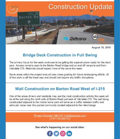 Barton Road Nighttime Lane Reductions and Ramp Closures
