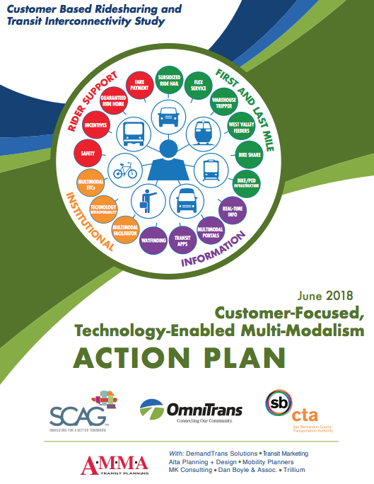 Customer-Based Ridesharing and Transit Interconnectivity Plan Cover page