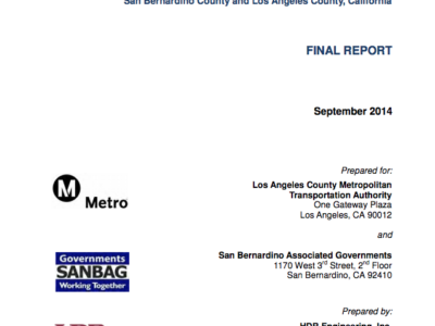 METROLINK SAN BERNARDINO LINE Final report