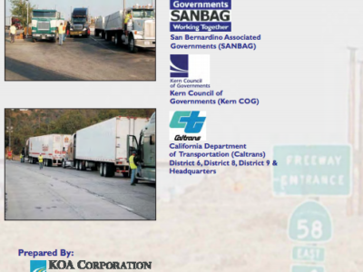 SR-58 Origin and Destination Truck Study (2009)