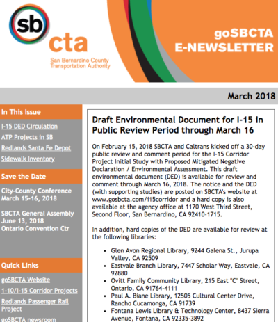 goSBCTA March 2018