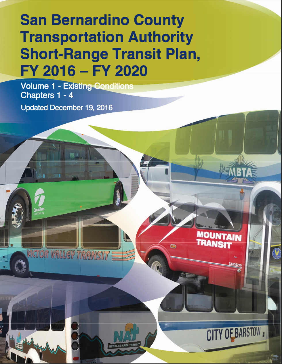 SBCTA Short Range Transit Plan Cover Page