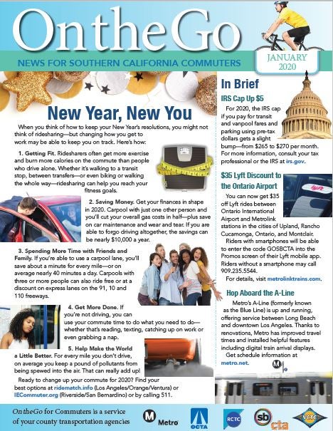 On-the-Go Commuter Newsletter: January 2020 Edition Released - SBCTA