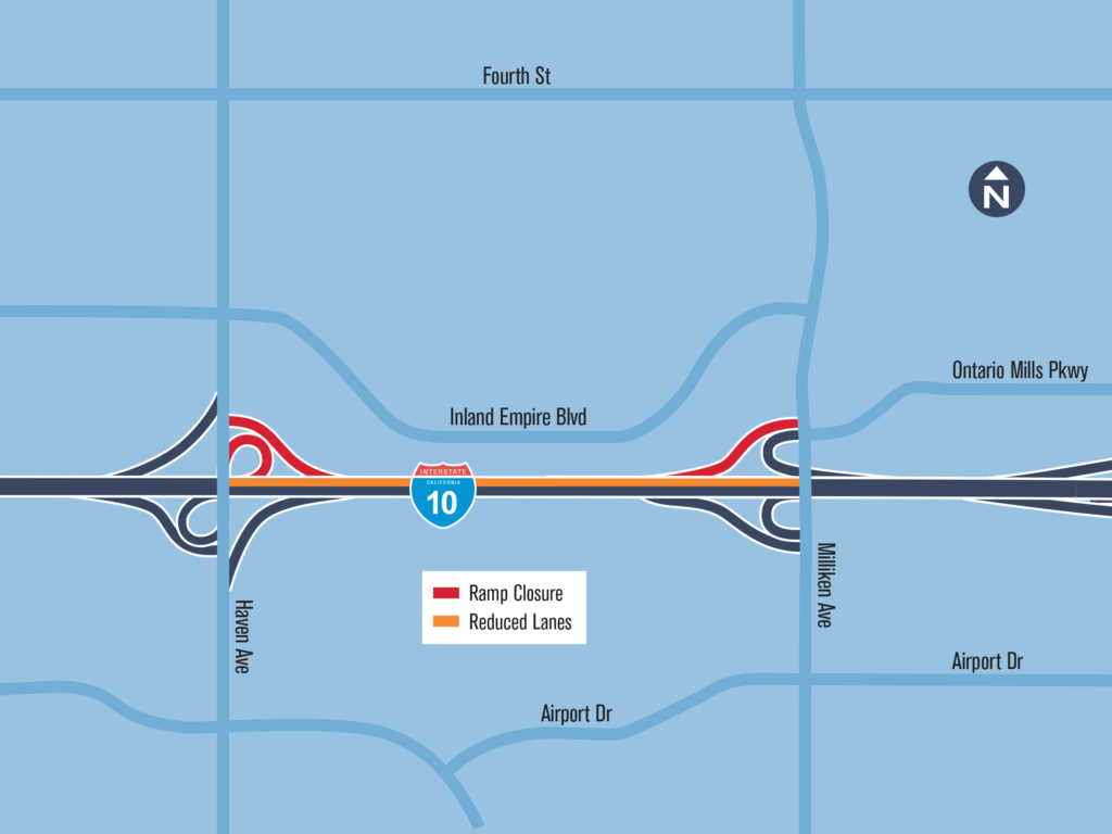 PLAN AHEAD! 55hour I10 freeway lane and ramp closures for the next