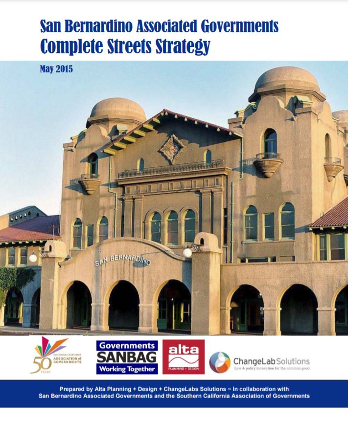 San Bernardino Associated Governments Complete Streets Strategy