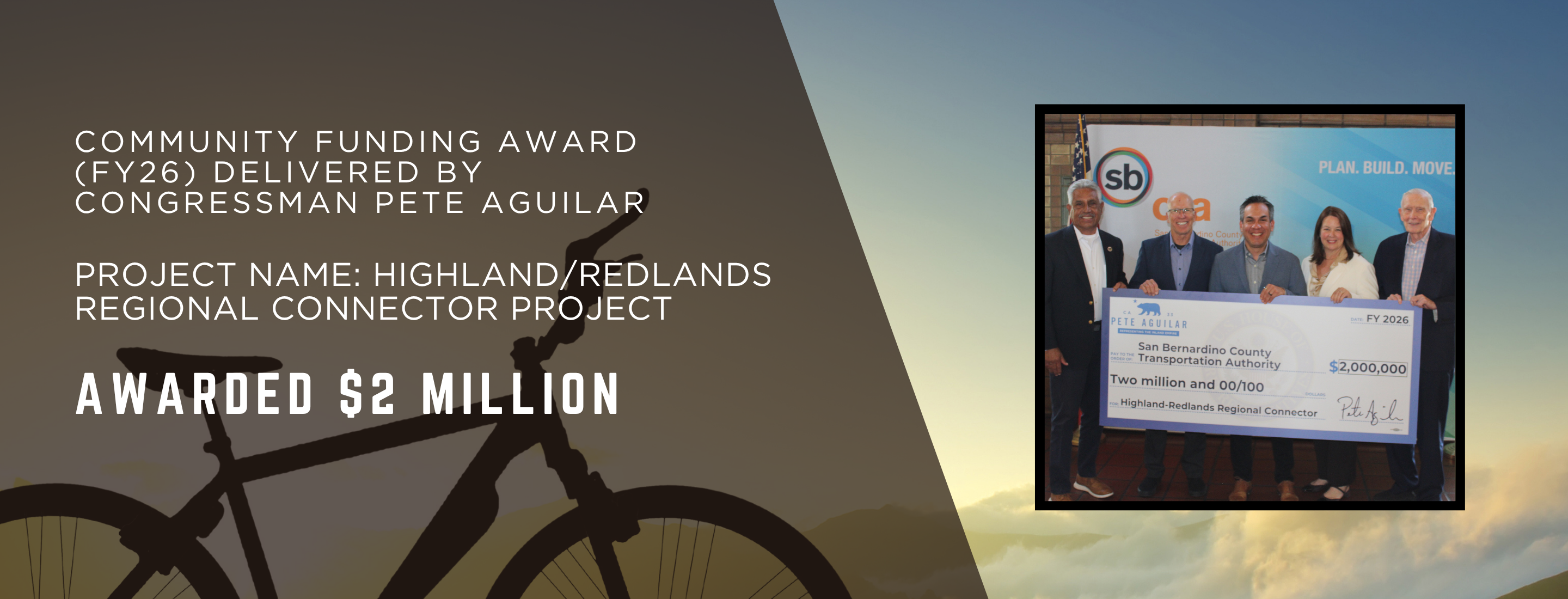 Highland-Redlands Connector Project Banner